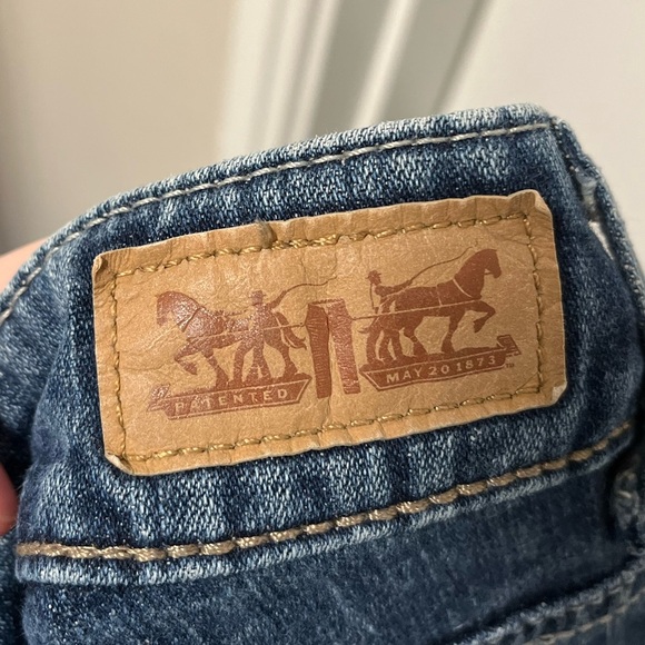 Levis Strauss 529 Curvy Bootcut Jeans High Rise Blue Medium Wash Denim W33 L30 - Picture 5 of 7